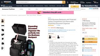 
                            4. Zuca Business Backpack with Protected Laptop ... - Amazon.com - Portal Zuca