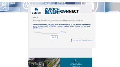 Zurich Pension Center - Sign In