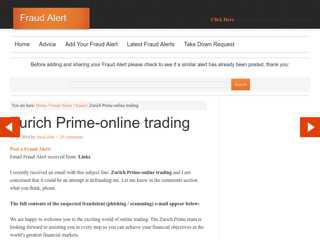 
                            8. Zurich Prime-online trading - Fraud Alert