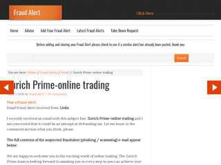 
                            6. Zurich Prime-online trading