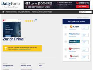
                            9. Zurich Prime Review – Forex Brokers Reviews & Ratings ...