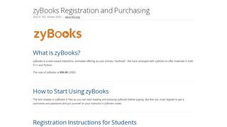 9. zyBooks Registration and Purchasing - EECS 183 - Zybooks Sign In