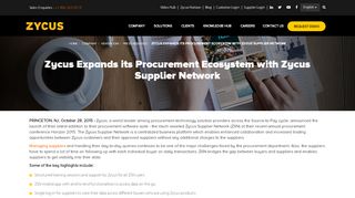 6. Zycus Expands its Procurement Ecosystem with Zycus ... - Zycus Supplier Network Portal
