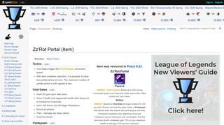 
                            2. Zz'Rot Portal (Item) - Leaguepedia | League of Legends Esports Wiki - Zz Rot Portal