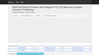 
                            1. 0000726 Portal of Power Label Diagram FCC ID Label and Location ...