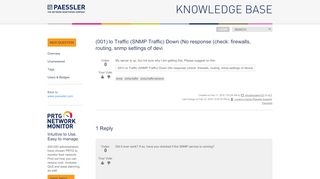 
                            4. (001) lo Traffic (SNMP Traffic) Down (No response (check ...