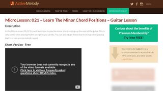 
                            9. 021 – Learn The Minor Chord Positions - Guitar Lesson - Active Melody