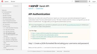 
                            2. 04 - API Authentication - Xandr Documentation - AppNexus