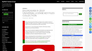 
                            8. [05.09] Avira 9~2019 Universal License Key files ...