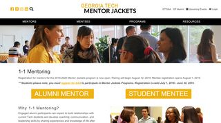 
                            3. 1-1 Mentoring - Georgia Tech Mentor Jackets