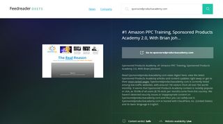 
                            8. #1 Amazon PPC Training, Sponsored Products Academy 2.0 ...