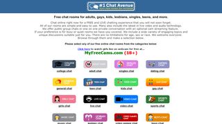 
                            2. #1 Chat Avenue - Free chat rooms for everyone