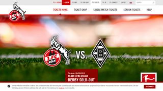 
                            5. 1. FC Köln | Tickets Home