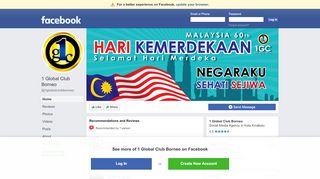 
                            2. 1 Global Club Borneo - Home | Facebook