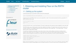 
                            8. 1. Obtaining and Installing Fleur on the RWTH cluster
