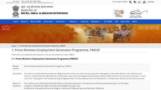 
                            9. 1. Prime Ministers Employment Generation Programme, PMEGP