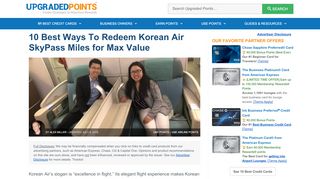 
                            7. 10 Best Ways to Redeem Korean Air SkyPass Miles [2019]