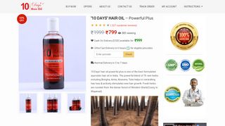 
                            2. '10 Days' Hair Oil: Best Ayurvedic Hair Oil In India