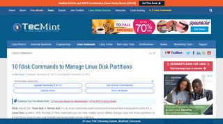 
                            9. 10 fdisk Commands to Manage Linux Disk Partitions