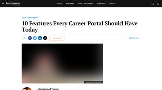 
                            2. 10 Features Every Career Portal Should Have Today - Entrepreneur