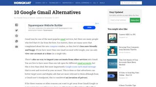 
                            6. 10 Google Gmail Alternatives - Hongkiat