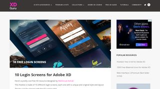 
                            1. 10 Login Screens for Adobe XD - XDGuru.com