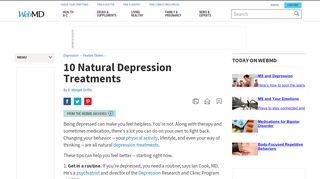 
                            3. 10 Natural Depression Treatments - WebMD