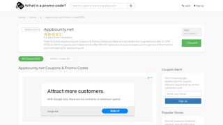 
                            8. 10% OFF Appbounty.net Coupons & Promo Codes for August 2019