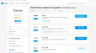 
                            9. $10 Off Kion Promo Code (+7 Top Offers) Sep 19 — Getkion.com - Knoji