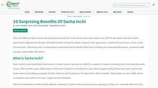 
                            1. 10 Surprising Benefits of Sacha Inchi | Organic Facts