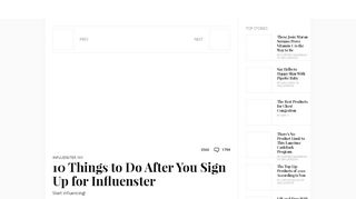 
                            2. 10 Things to Do After You Sign Up for Influenster | Influenster ...