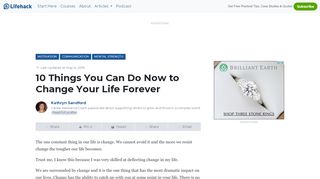 
                            1. 10 Things You Can Do Now to Change Your Life Forever