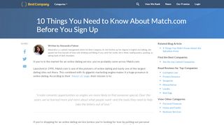 
                            2. 10 Things You Need to Know About Match.com Before You ...