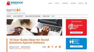 
                            6. 10 User Guide Ideas for Social Solutions Apricot Software