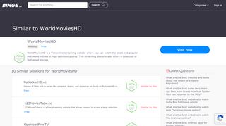 
                            2. 10+ Websites Like Worldmovieshd - Best Worldmovieshd ...