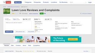 
                            9. 100 Lawn Love Reviews and Complaints @ Pissed Consumer