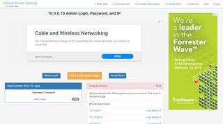 
                            9. 10.0.0.10 Admin Login, Password, and IP - Clean CSS