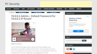 
                            7. 10.0.0.2 Admin – Default Password for 10.0.0.2 IP Router ...