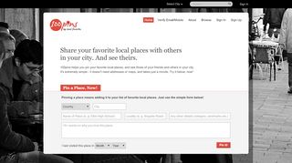 
                            2. 100pins.com - see your city's favorite local places