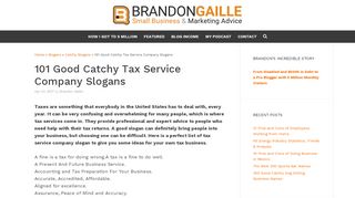 
                            2. 101 Good Catchy Tax Service Company Slogans ...