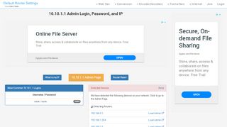
                            11. 10.10.1.1 Admin Login, Password, and IP - cleancss.com