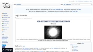 
                            4. 1037: Umwelt - explain xkcd