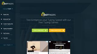 
                            2. 10FastFingers.com - Typing Test, Competitions, Practice ...
