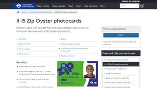 
                            2. 11-15 Zip Oyster photocards - Transport for London