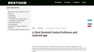 
                            6. 11 Best Parental Control Software and Android App | BESTOOB