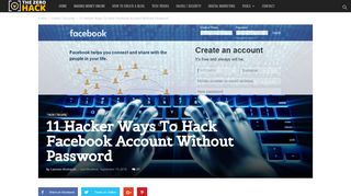 
                            4. 11 Hacker Ways To Hack Facebook Account Without Password