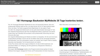 
                            8. 1&1 Homepage Baukasten Test - MySpartester