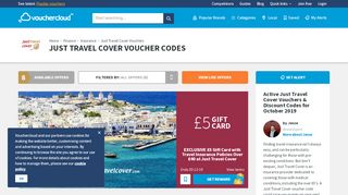
                            8. 11% Off → Just Travel Cover Voucher Codes for …