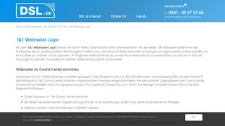 
                            9. 1&1 Webmailer ▷ Login, Einrichtung + Störungs-Hilfe | DSL.de