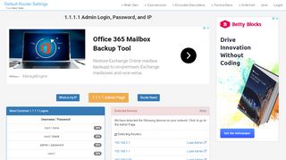 
                            9. 1.1.1.1 Admin Login, Password, and IP - Clean CSS